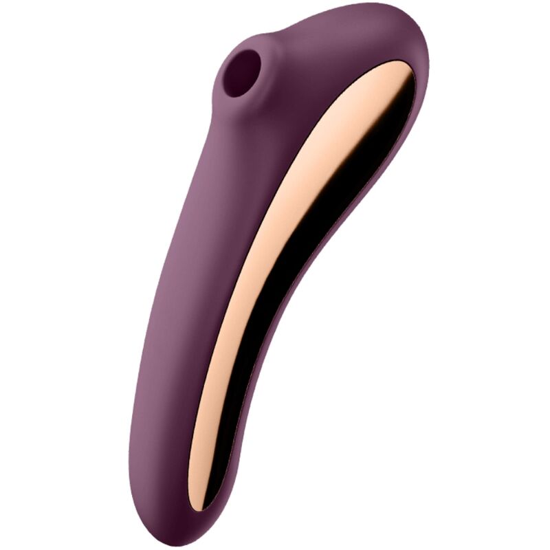 SATISFYER AIR PULSE Vibrateur Dual Kiss Air Pulse Vin Rouge - Aura Intime
