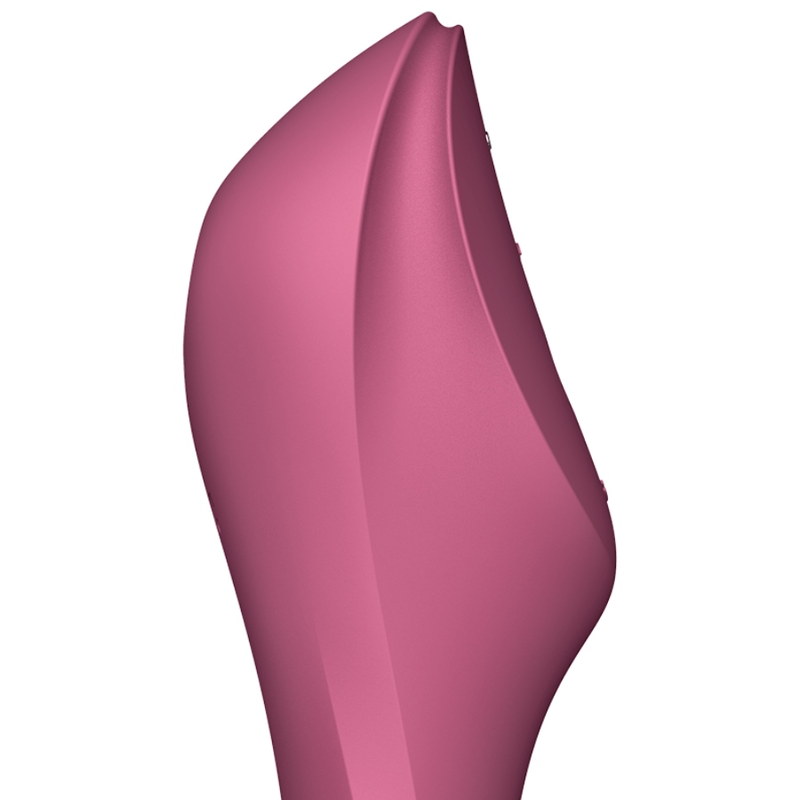 SATISFYER AIR PULSE Stimulateur Vibrateur Curvy Trinity 3 Rouge — vue détaillée