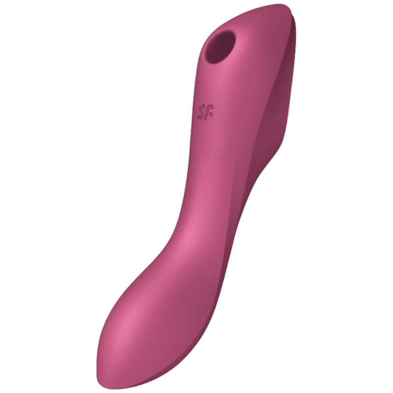 SATISFYER AIR PULSE Stimulateur Vibrateur Curvy Trinity 3 Rouge - Aura Intime