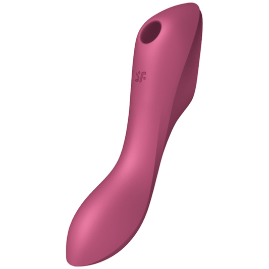 SATISFYER AIR PULSE Stimulateur Vibrateur Curvy Trinity 3 Rouge - Aura Intime