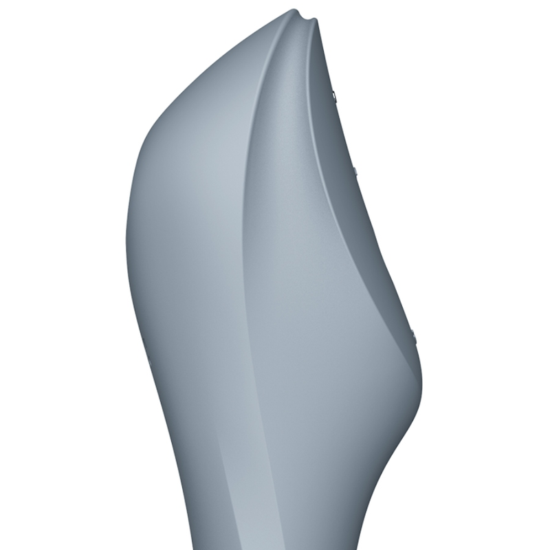 SATISFYER AIR PULSE Stimulateur Vibrateur Curvy Trinity 3 Gris — vue détaillée