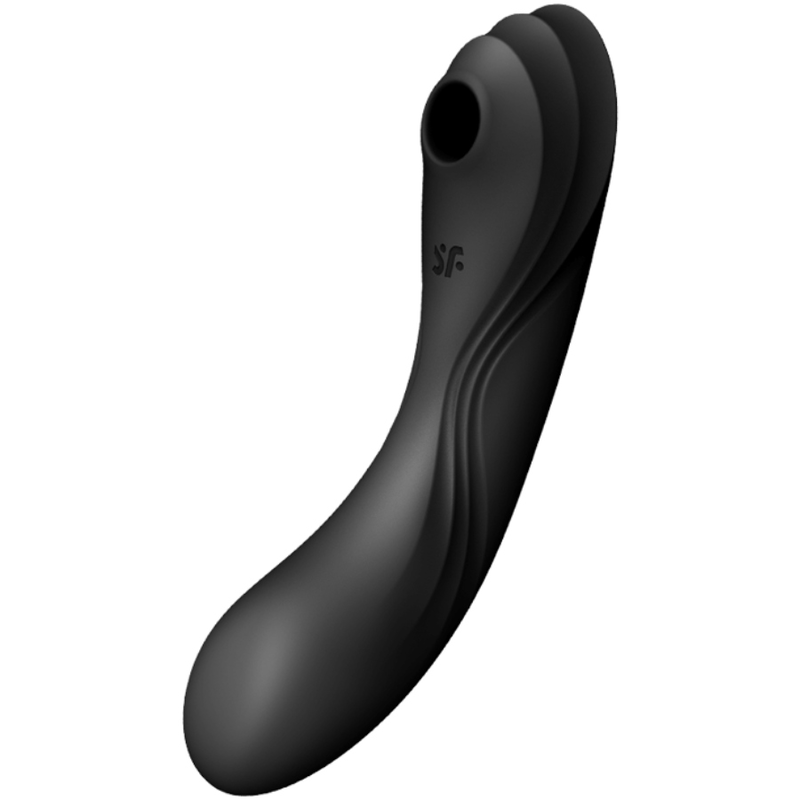 SATISFYER AIR PULSE Stimulateur Vibrateur Curvy Trinity 4 Noir - Aura Intime