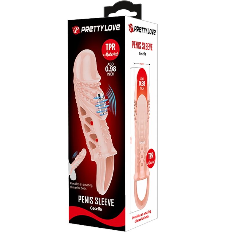PRETTY LOVE GAINE PÉNIS NATURELLE CECELIA — accessoires inclus