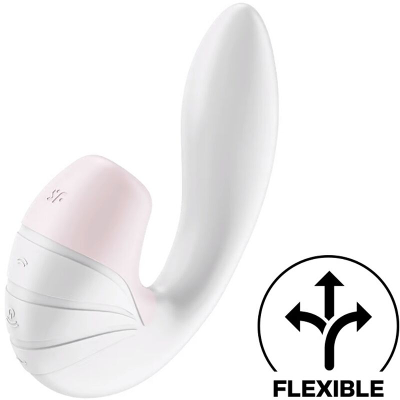 SATISFYER AIR PULSE Supernova Air Pulse Stimulateur Vibration Blanc - Aura Intime