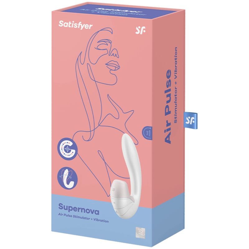 SATISFYER AIR PULSE Supernova Air Pulse Stimulateur Vibration Blanc — vue alternative