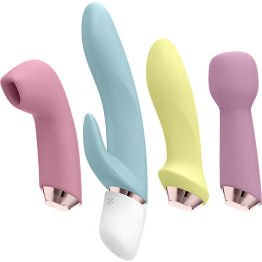 SATISFYER VIBRATOR Marvelous Four Ensemble Vibrateur Air Pulse - Aura Intime