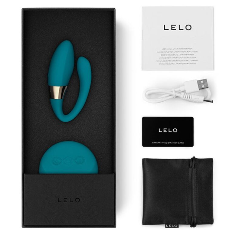 LELO Masseur Couples Tiani Duo Bleu — vue arrière