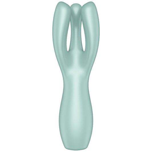SATISFYER VIBRATOR Vibrateur Threesome 3 Menthe - Aura Intime