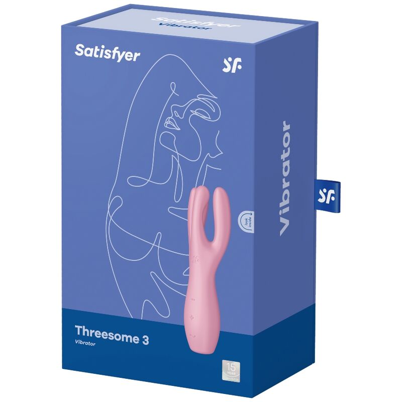 SATISFYER VIBRATOR Vibrateur Threesome 3 Rose — vue arrière