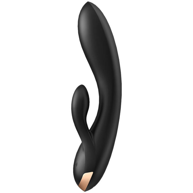 SATISFYER CONNECT APPLICATION VIBRATEUR DOUBLE FLEX NOIR — vue détaillée