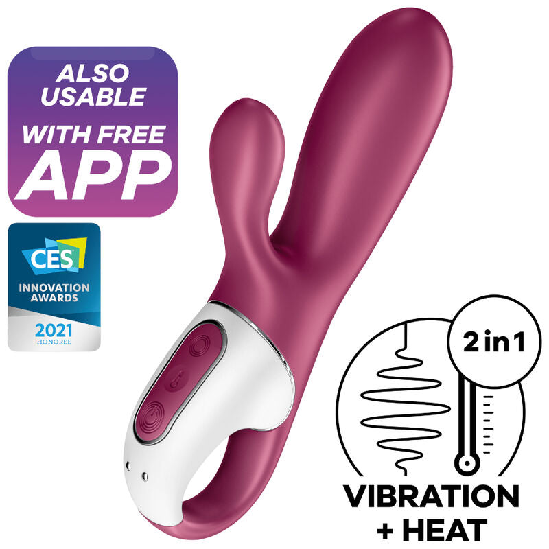 SATISFYER CONNECT Vibrateur Point G Hot Bunny - Aura Intime