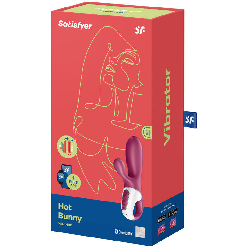 SATISFYER CONNECT Vibrateur Point G Hot Bunny — vue arrière