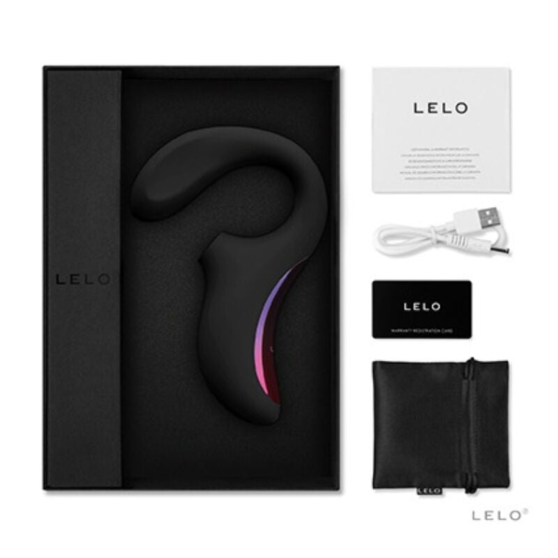 LELO Enigma Cruise Masseur Sonique Double Stimulation Noir — vue arrière