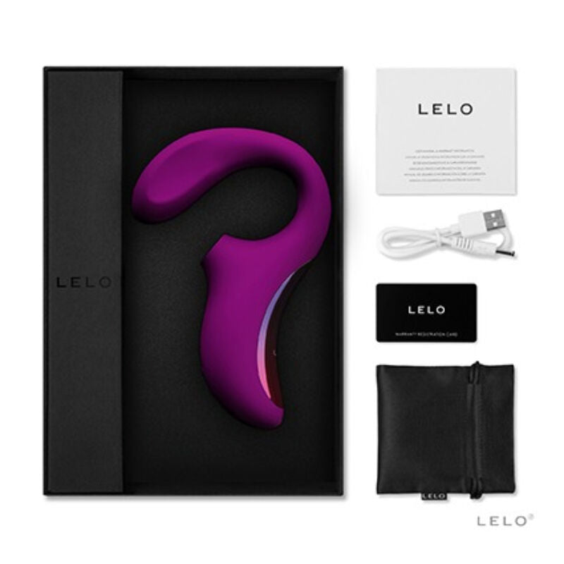 LELO Enigma Cruise Masseur Sonique Double Stimulation Deep Rose — vue arrière