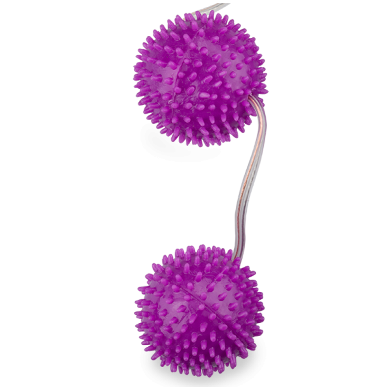 BAILE STIMULATING Balles Texturées Violet Profondement Plaisir 3.60 Cm - Aura Intime