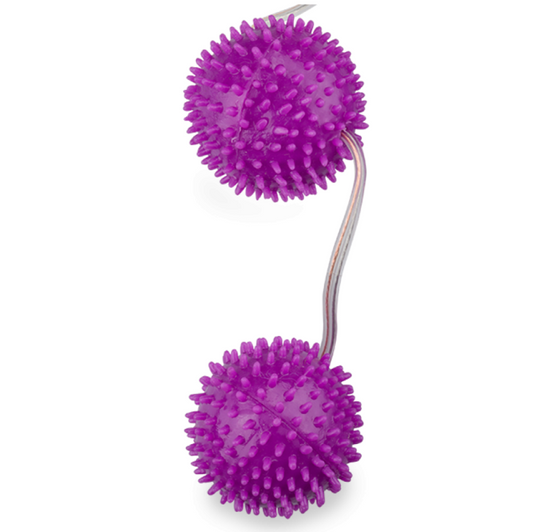 BAILE STIMULATING Balles Texturées Violet Profondement Plaisir 3.60 Cm - Aura Intime