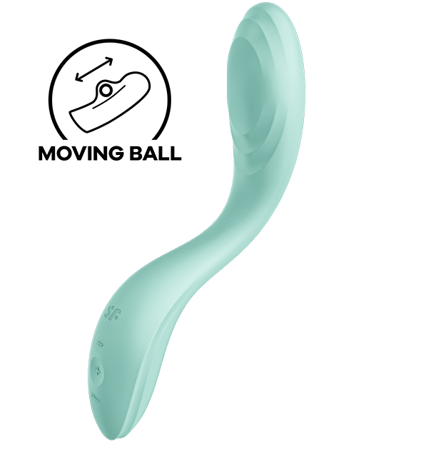 SATISFYER VIBRATOR Vibrateur Spot G Rrrolling Pleasure Vert - Aura Intime