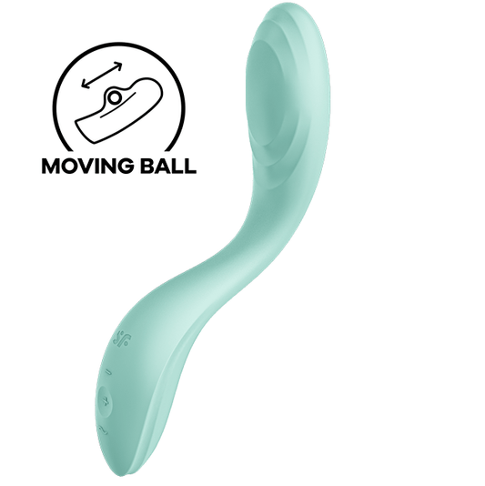 SATISFYER VIBRATOR Vibrateur Spot G Rrrolling Pleasure Vert - Aura Intime