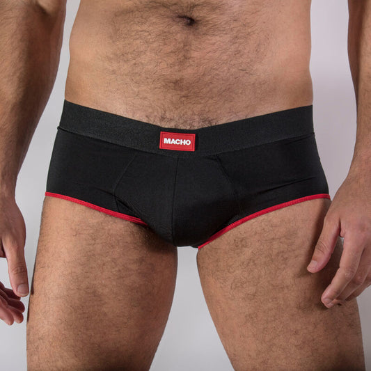 MACHO UNDERWEAR Ms24R Slip Rouge Foncé S - Aura Intime