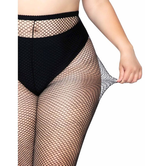 LEG AVENUE HOSIERY Collants Résille Grande Taille - Aura Intime