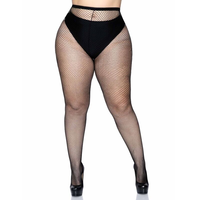 LEG AVENUE HOSIERY Collants Résille Grande Taille — vue alternative
