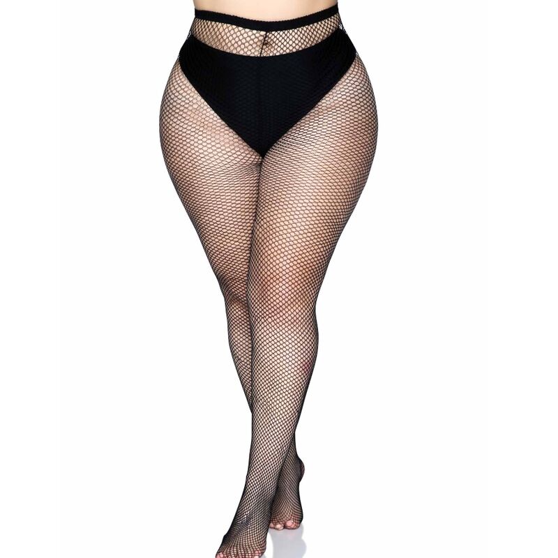 LEG AVENUE HOSIERY Collants Couture Arrière - Noir Grande Taille — vue détaillée