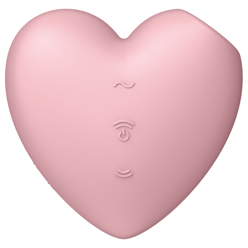 SATISFYER AIR PULSE Cutie Heart Stimulateur Vibrateur Pulse D'Air Rose — vue détaillée