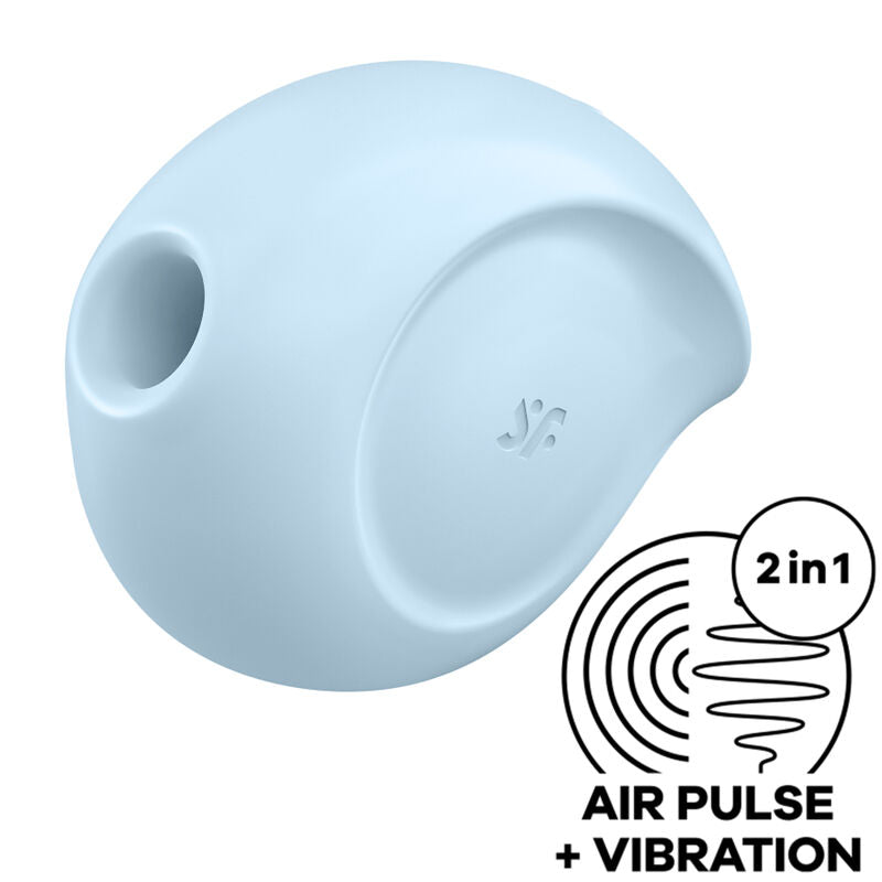 SATISFYER AIR PULSE Stimulateur Vibrateur D'Impulsions D'Air Sugar Rush Bleu - Aura Intime