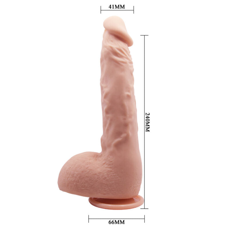 BAILE - Gode Réaliste Jason Naturel 24 Cm