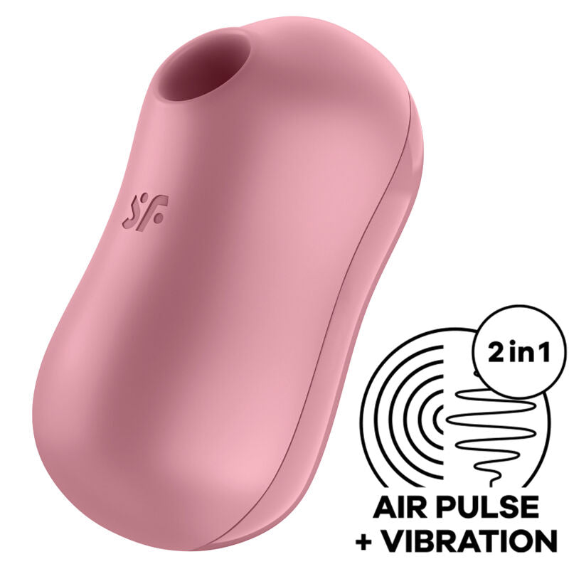SATISFYER AIR PULSE Stimulateur Vibrateur D'Impulsions D'Air Barbe À Coton Rose - Aura Intime