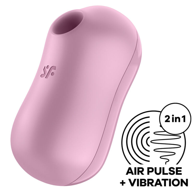 SATISFYER AIR PULSE Stimulateur Vibrateur D'Impulsions D'Air Barbe À Coton Lilas - Aura Intime