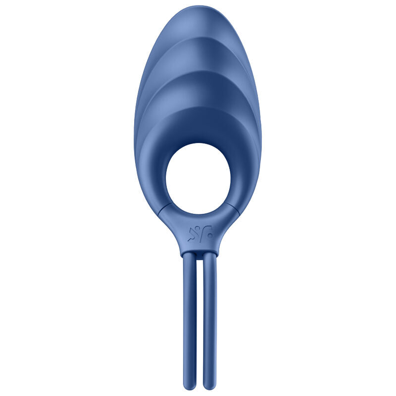 SATISFYER RING VIBRATEUR ANNEAU SWORDSMAN BLEU — vue détaillée