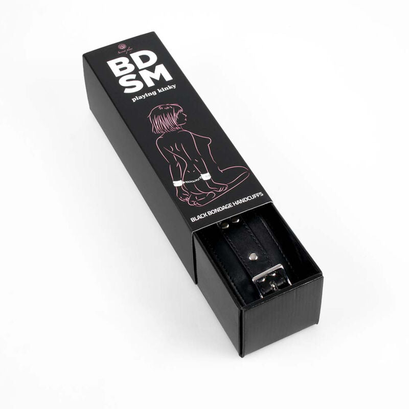 SECRETPLAY 100% FETISH Menottes Bondage Noires Collection Bdsm — accessoires inclus