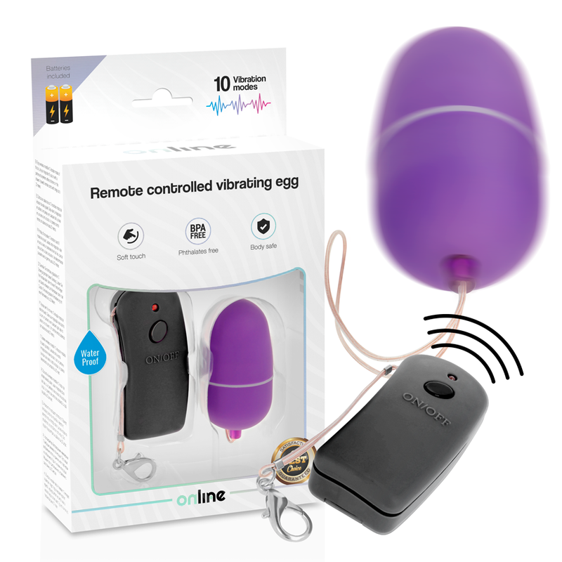 ONLINE Oeuf Vibrant Télécommande Lilas - Aura Intime