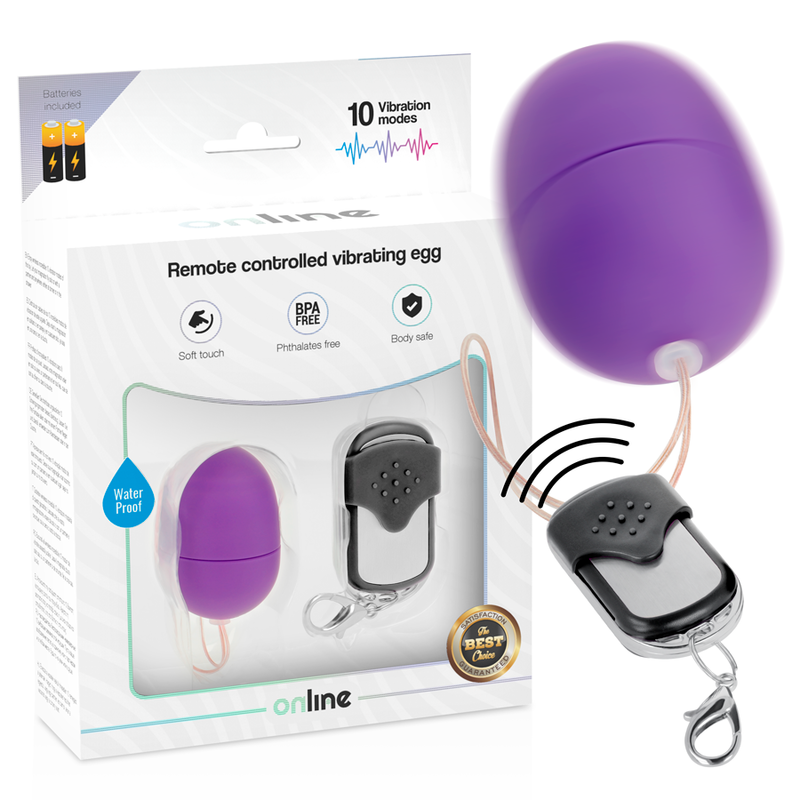 ONLINE OEUF VIBRANT TÉLÉCOMMANDE S LILAS - Aura Intime