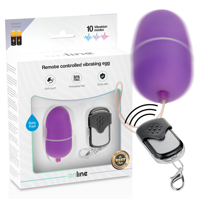 ONLINE OEUF VIBRANT TÉLÉCOMMANDE M LILAS - Aura Intime