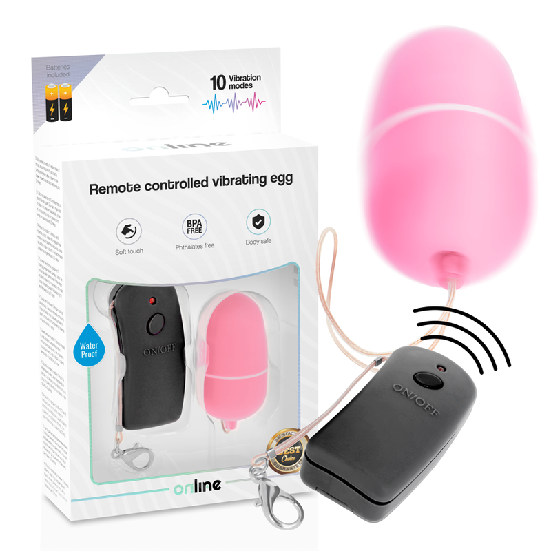 ONLINE Oeuf Vibrant Télécommande Rose - Aura Intime