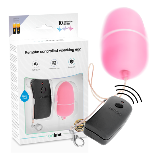 ONLINE Oeuf Vibrant Télécommande Rose - Aura Intime