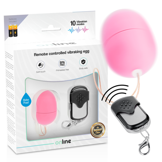 ONLINE OEUF VIBRANT TÉLÉCOMMANDE S ROSE - Aura Intime