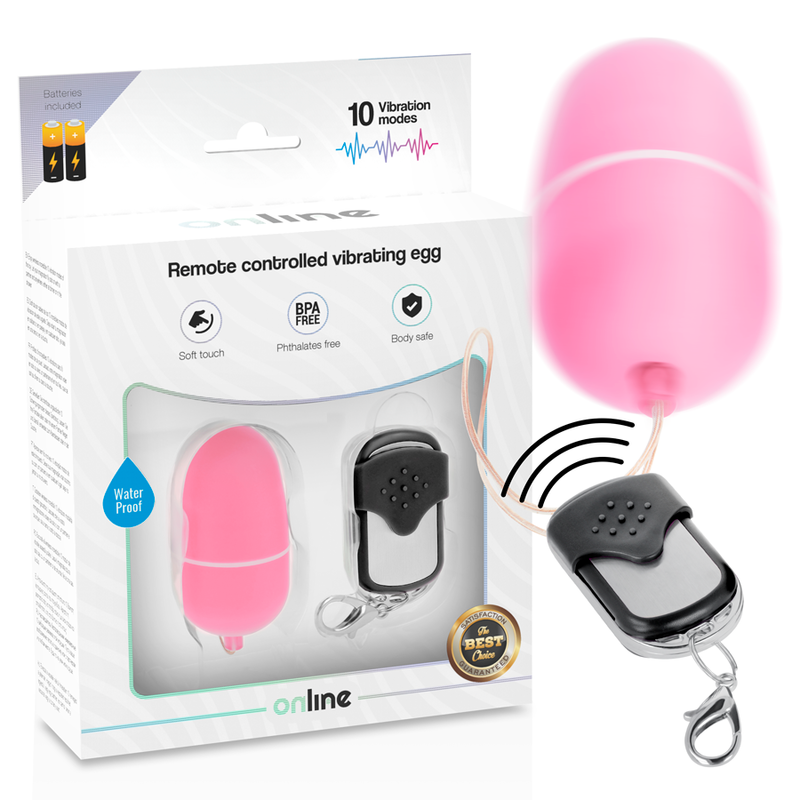 ONLINE OEUF VIBRANT TÉLÉCOMMANDE M ROSE - Aura Intime