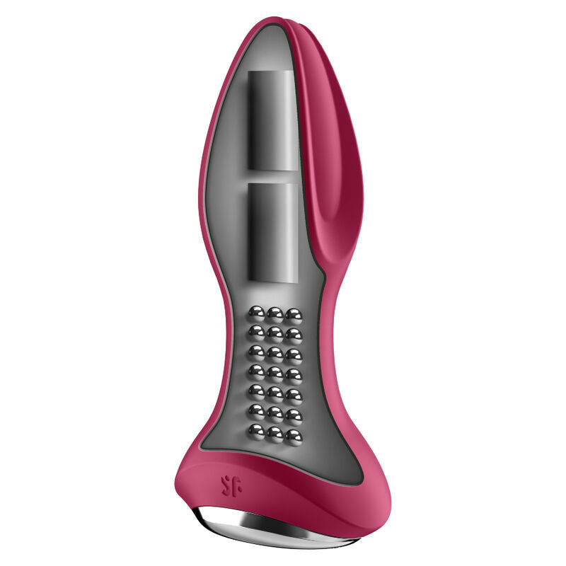 SATISFYER - Application De Plug Vibrant Rotator Plug 2+ Rouge