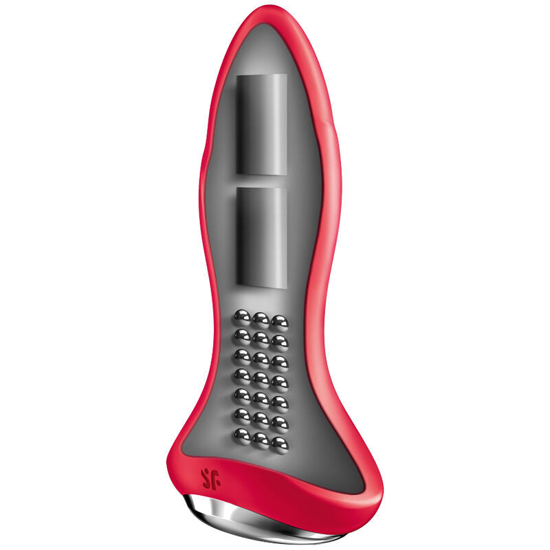 SATISFYER CONNECT ROTATOR PLUG 1+ APPLICATION VIBRANTE ROUGE — vue détaillée