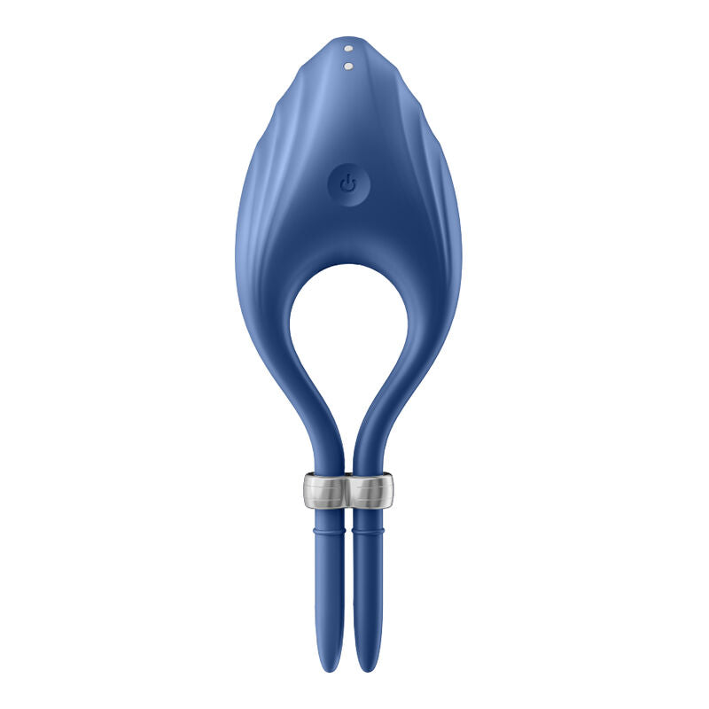 SATISFYER RING VIBRATEUR ANNEAU DUELIST BLEU — vue détaillée