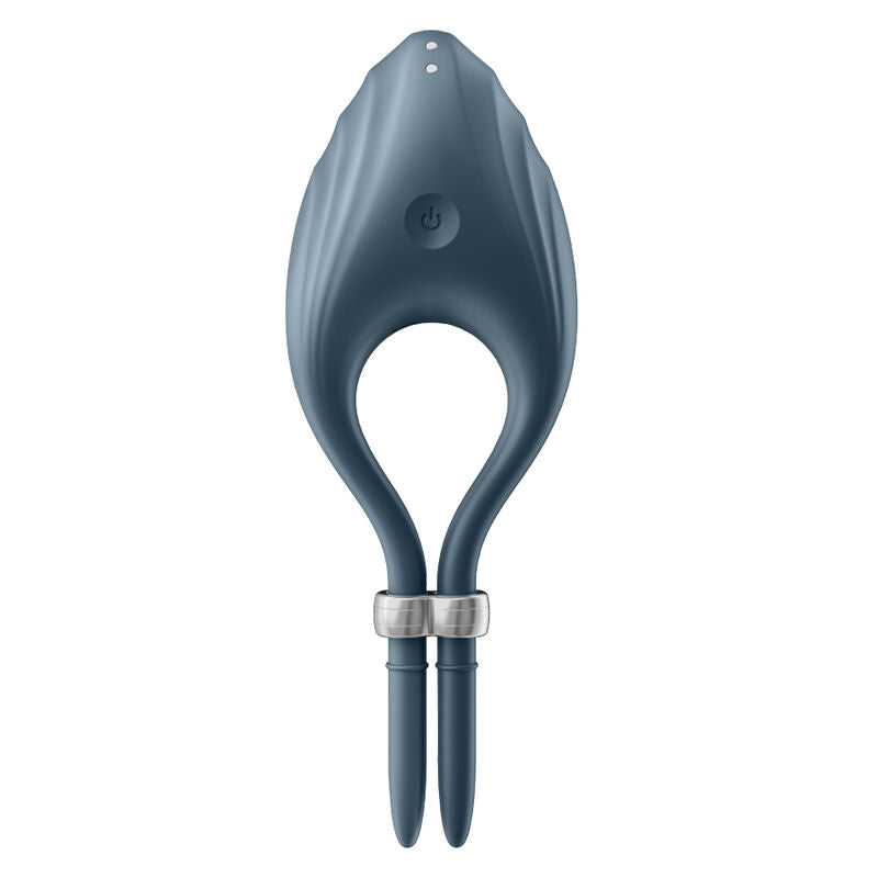 SATISFYER RING VIBRATEUR ANNEAU DUELIST GRIS — vue détaillée