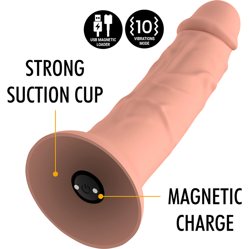 MYTHOLOGY - Asher Original Dildo M - Vibrateur Compatible Avec La Technologie Sans Fil Watchme