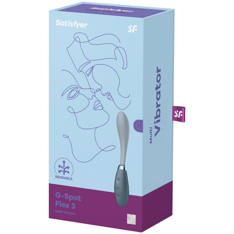 SATISFYER VIBRATOR Vibrateur Multi G-Spot Flex 3 Gris — vue arrière