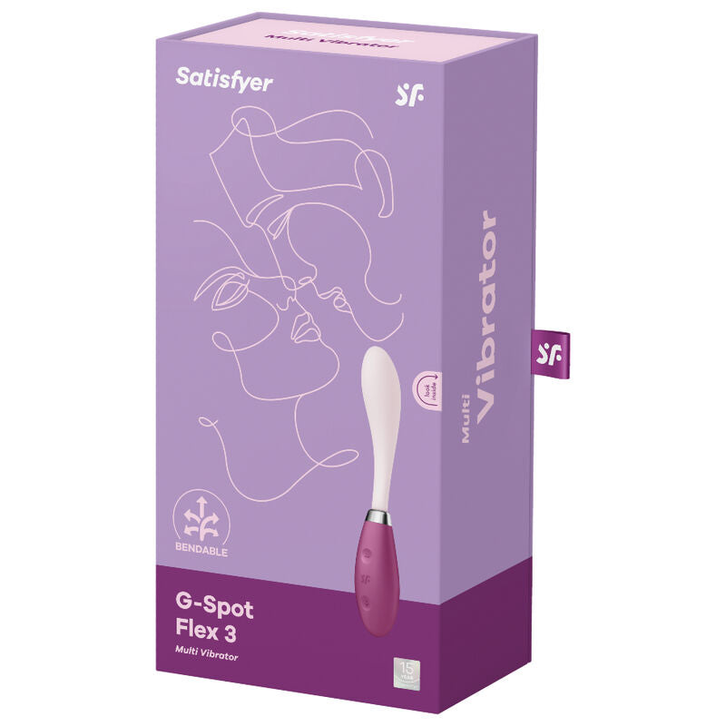 SATISFYER VIBRATOR Vibrateur Multi G-Spot Flex 3 Rouge — vue arrière