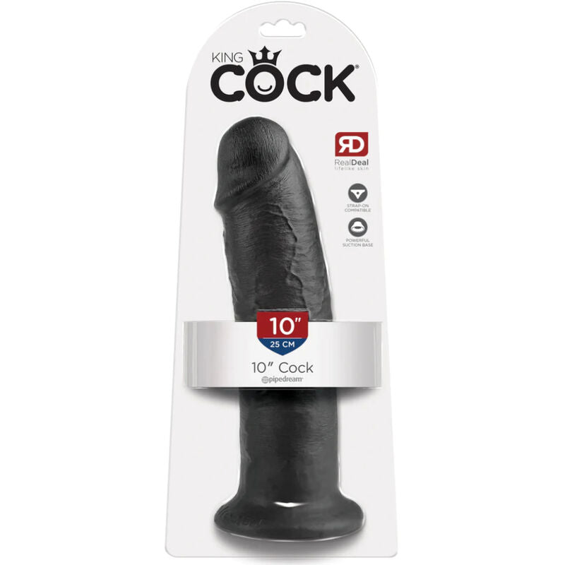 KING COCK 10 GODE NOIR 25 CM - Aura Intime