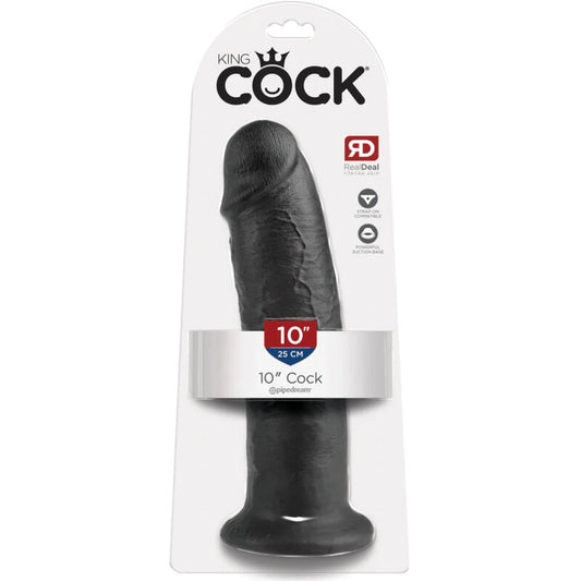 KING COCK 10 GODE NOIR 25 CM - Aura Intime