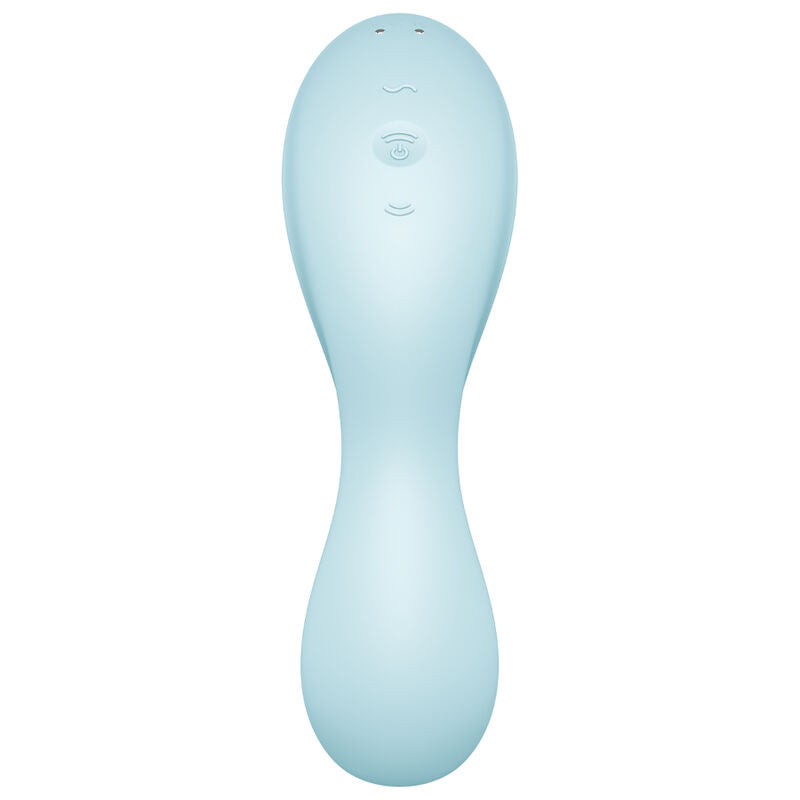 SATISFYER CONNECT Application Stimulateur Vibrateur Curvy Trinity 5 Bleu — vue alternative